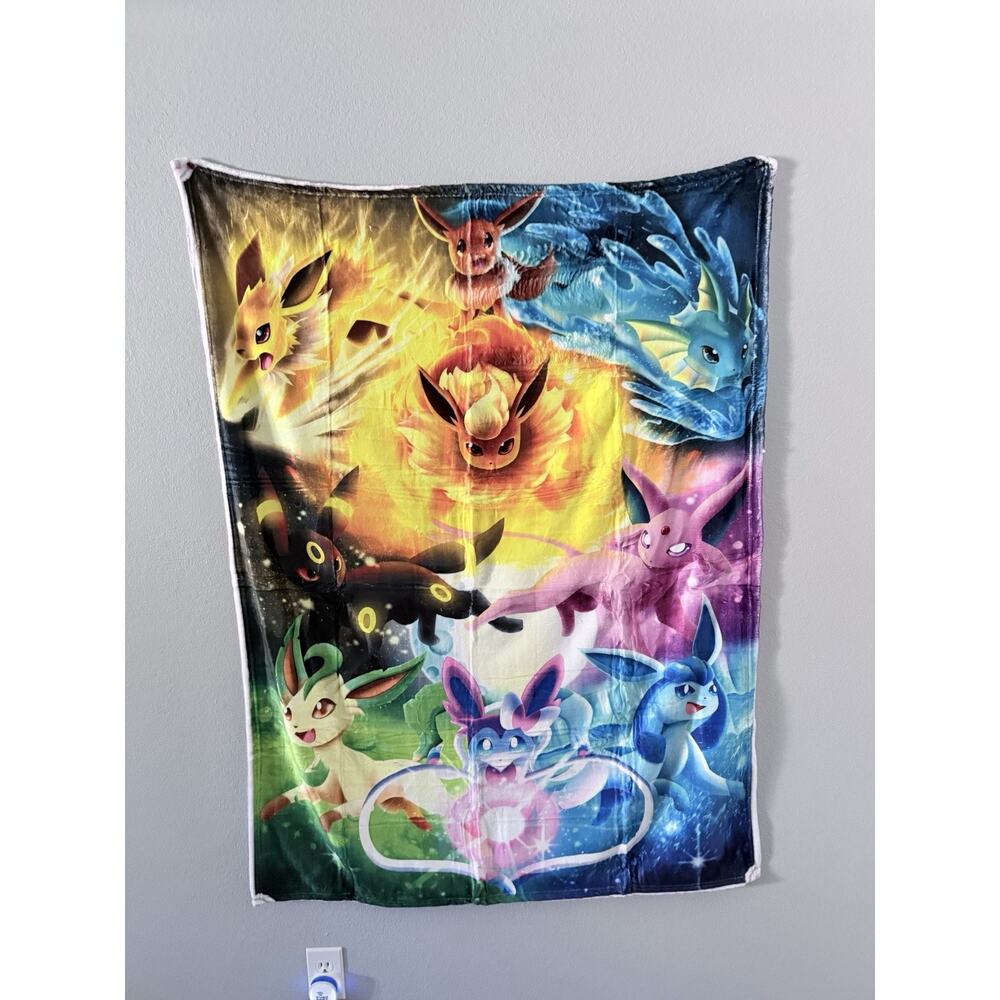 Pokemon Bunch Plush Throw Blanket 40 X50 Brand New In Package